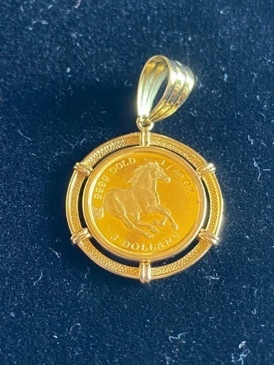 限定値下 K18 エリザベス金貨 ツバルホース 2.8g