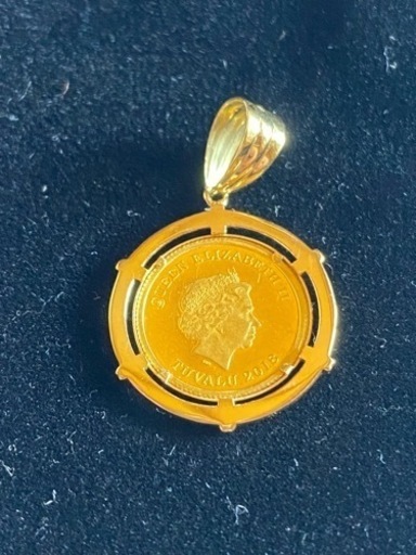 限定値下 K18 エリザベス金貨 ツバルホース 2.8g