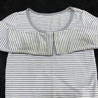 11.★ユニクロ★ヒートテック肌着★ボーダー系★90の画像