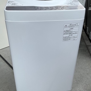 【RKGSE-604】特価！東芝/5kg/全自動洗濯機/AW-5G6/中古/2018年製/当社より近隣地域無料配達