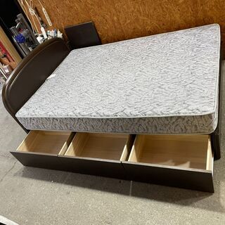 P2601 ダブルベッド 引き出し付き