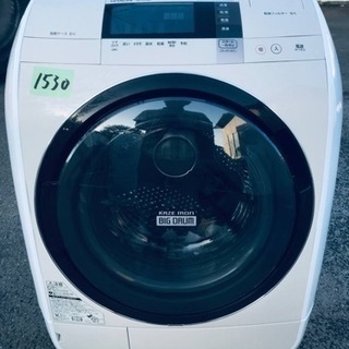④‼️ドラム式入荷‼️ ✨乾燥機能付き✨‼️9.0kg‼️1530番 HITACHI✨日立電気洗濯乾燥機✨BD-V3700L‼️