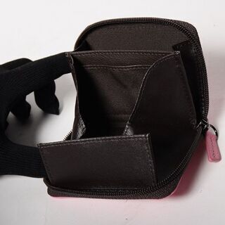 オーストリッチ革(駝鳥) 小銭入れ ピンク 品番c20-127の画像