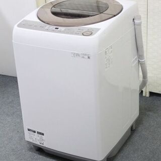 シャープ 全自動洗濯機  穴なしサイクロン洗浄 洗濯10㎏/風乾燥4.0㎏ ES-GV10C-T 2019年製 SHARP 洗濯機 中古家電 店頭引取歓迎 R4335)