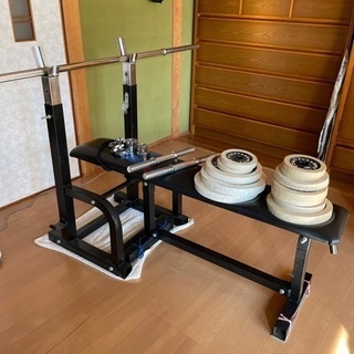 ベンチプレスセット　折り畳み可能