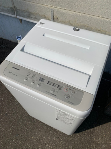 札幌市内配送無料 3ヶ月保証 極美品 2020年製 パナソニック全自動洗濯機 5kg NA-F50B13