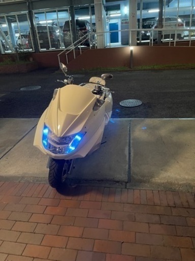 【YAMAHAマグザム】エアロLEDカスタム　実働　オールホワイト　絶好調