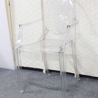 カルテル ルイゴースト イス チェア Louis Ghost ポリカーボネート クリスタル Kartell 椅子 中古家具 店頭引取歓迎 R4400)