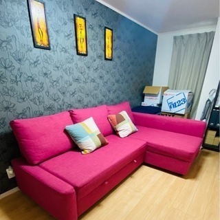 IKEA Friheten ソファベッド　＋　カーバ