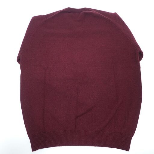 AA649 dunhill ダンヒル カシミア 100% ニット メンズ S 赤紫