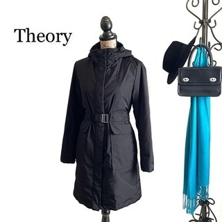 Theory セオリー ダウンコート ブラック レディース コート 黒