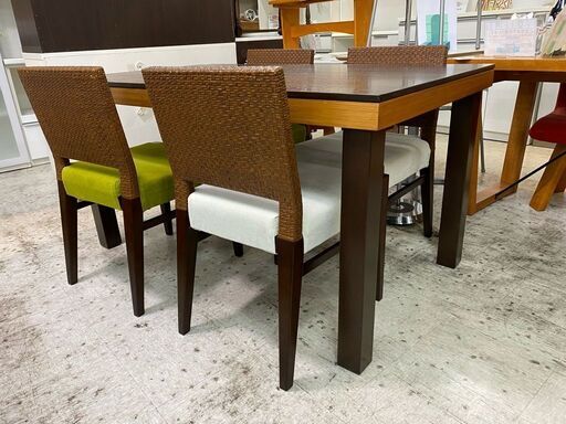 （商談中）空間に馴染むインテリア！【愛品館 江戸川店】a-Flat　エーフラット　ダイニングテーブル5点セット　ダイニングセット　「お問い合わせ番号：152-007822-007」　配送可＆代引き配送可