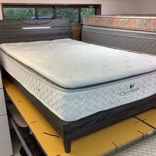 ダークブラウン セミダブル 美品 ベッド マット2枚付 引取歓迎 リサイクルサービス八光 田上店 配達・設置OK】ダークブラウン 2口