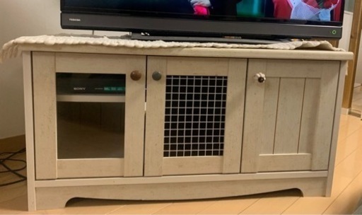 テレビ台　お洒落白　木目　ナチュラル　北欧