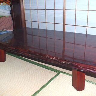 原木一枚板の座卓 ☆