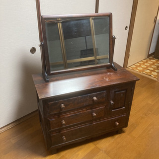 北海道民芸家具　鏡台　