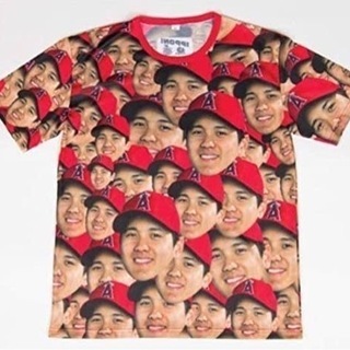 非売品　大谷翔平　顔だらけTシャツ