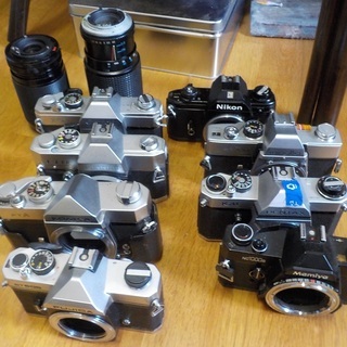 フィルムカメラ　ジャンク一眼レフ　レンズ