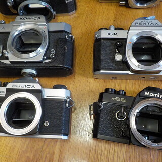 フィルムカメラ　ジャンク一眼レフ　レンズの画像