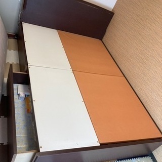 【受付終了】ダブルベッド　マットレス　セットの画像