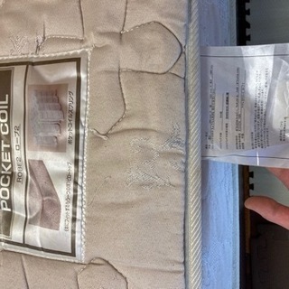 【受付終了】ダブルベッド　マットレス　セットの画像