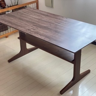 無印良品 木目調カフェテーブルの画像