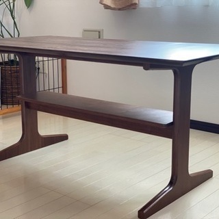 無印良品 木目調カフェテーブルの画像