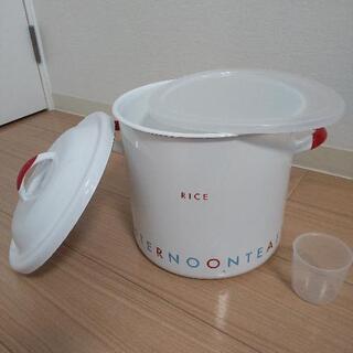 琺瑯米びつ　アフタヌーンティー