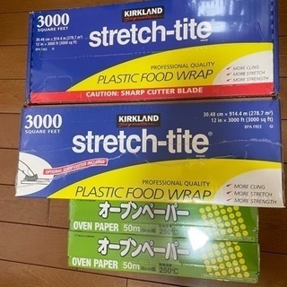4点セット　オーブンペーパー  2本とフードラップ3000 2本...