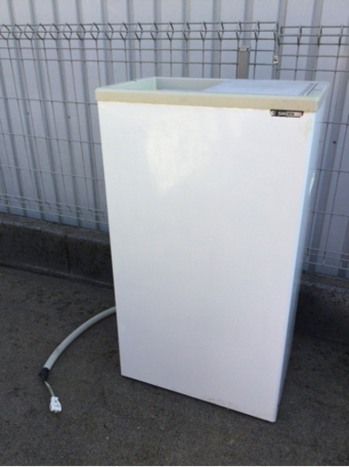 SANDEN サンデン 業務用 冷凍庫 冷凍ストッカー PF-057X-B 上スライド扉 W490mm 42L 100V