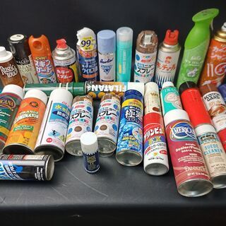 スプレー缶まとめ売り　カラースプレー・カーシャンプー・他