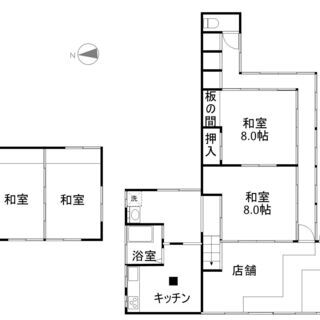 店舗付き一戸建て住宅🏠駐車場4台！ＤＩＹ好きにはたまらない♪古い...