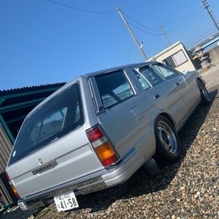 グロリアバン　旧車　ワゴン　車検令4年3月　5速MT 保安部品有りの画像