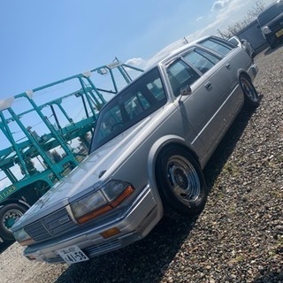 グロリアバン　旧車　ワゴン　車検令4年3月　5速MT 保安部品有りの画像