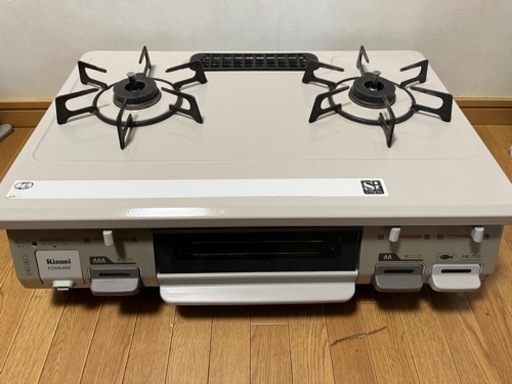 受付終了】2014年製 リンナイ 都市ガス用 ガステーブル ガスコンロ RT64JHーL 水無片面焼きグリル 左強火