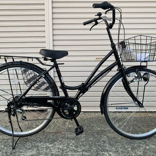 新品★未使用　折りたたみ　ママチャリ　26インチ　ブラック