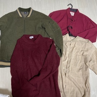（お渡し確定）メンズ服　4点セット　ニット、アウター、シャツ
