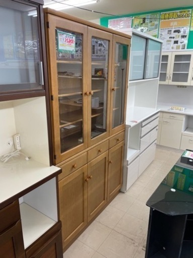 ★238　karimoku　カリモク　3連食器棚　【リサイクルマート鹿児島宇宿店】