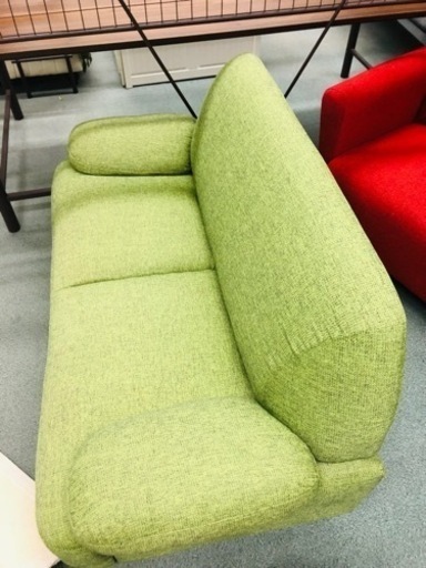 黄緑 ２人用ソファー