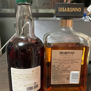 カクテル用お酒　アマレットとマイグレナデンシロップの画像