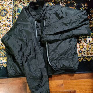 バイク用プロテクション入り防寒ジャケットとパンツ（古着）の画像