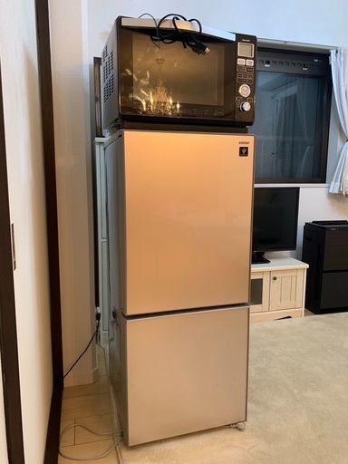 SHARP SJ-GD14C-C ブロンズ　左右開き　両開き　冷蔵庫