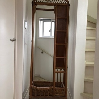 ハンガーラック(姿見付き)の画像