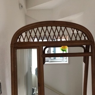 ハンガーラック(姿見付き)の画像