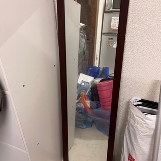 無料　中古猫タワー、鏡、新品シャワーカーテンの画像
