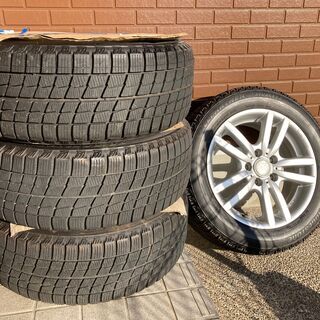 自動車スタッドレスアルミホイールタイヤ4本セット205/55R1...