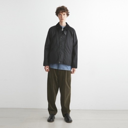 ほぼ未使用】黒40 バブアーTRANSPORT WAX JACKET