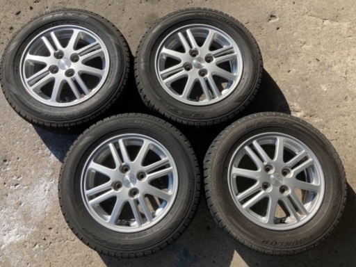 【ムーヴ】ダンロップ冬DSX-2 165/70R14 ダイハツ純正アルミ4本セット
