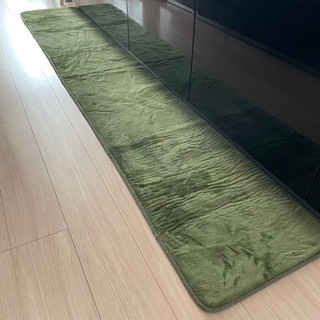 洗濯できる フランネルキッチンマット 低反発 45×270
