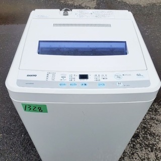 ⑤1328番 SANYO✨全自動電気洗濯機✨ASW-60D‼️